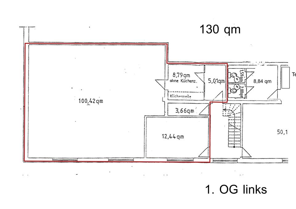 Thumbnail-Büro-Schulungs-Geschäftsfläche zu vermieten - 130 m² zentral in Aurich
