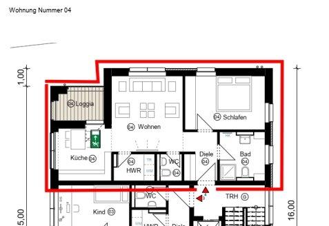 Thumbnail-Münster-Rumphorst: 2-Zimmer-Wohnung zu vermieten, Neubau 2020