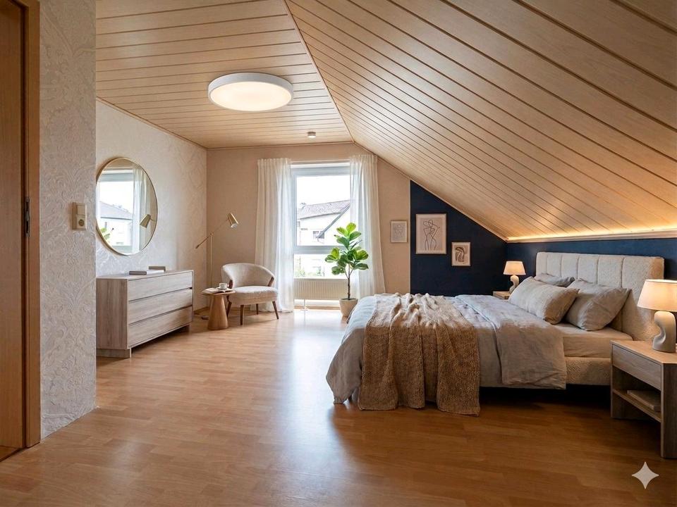 Thumbnail-große helle Wohnung BJ 2001 Sauna im Zweifamilienhaus ZFH mit ELW