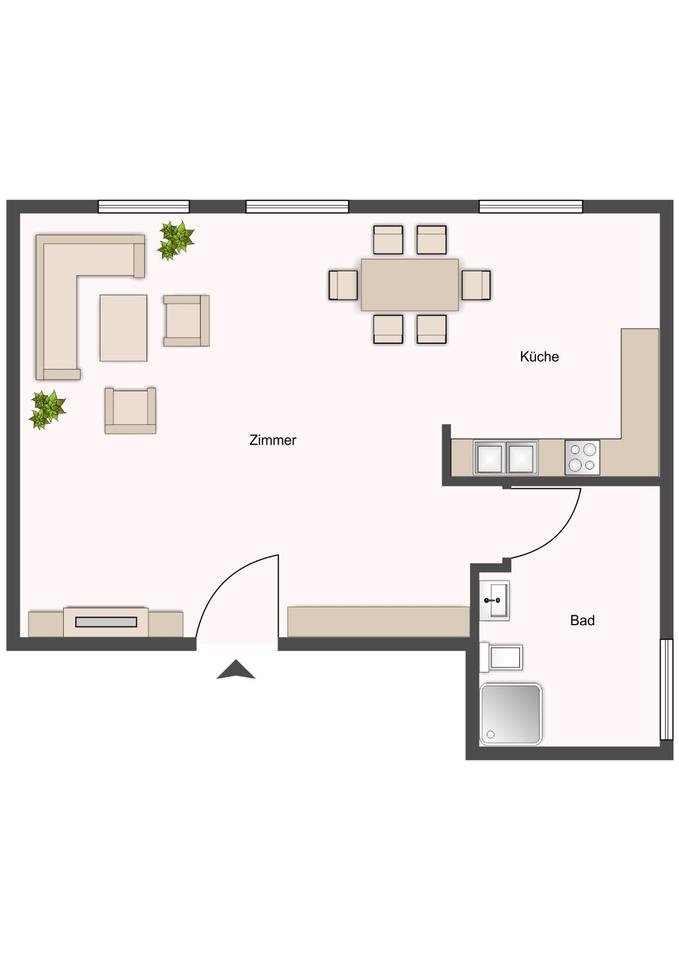 Thumbnail-Helle geräumige 1-Raum-Wohnung in Staßfurt zu vermieten