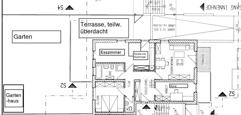 Thumbnail-3-Zimmer-Gartenwohnung mit großer Wohnküche, zwei Terrassen & 2 T