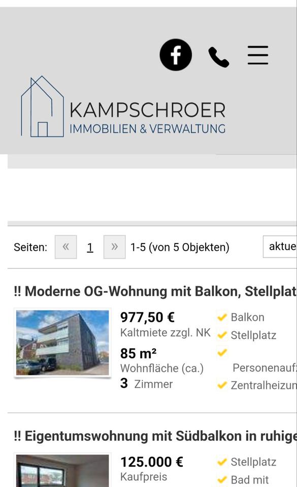 Thumbnail-3 Zimmer-Wohnung in Borken zu vermieten