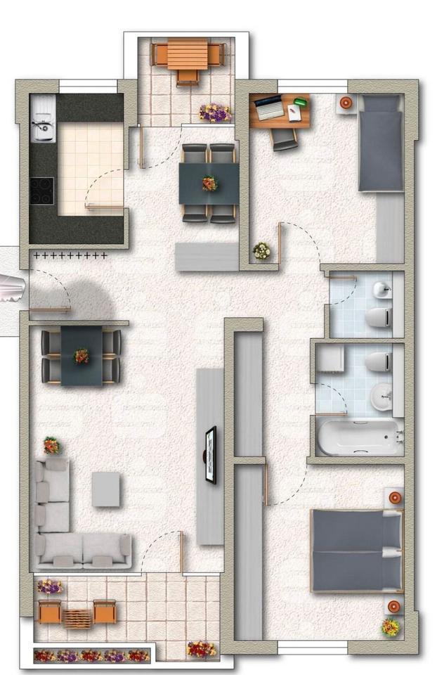 Thumbnail-Helle 3-ZKB-Wohnung mit Loggia, Aufzug & Tiefgarage in Dillingen