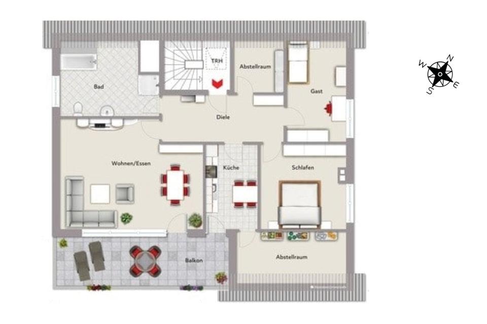 Thumbnail-3-Zimmer-Wohnung mit Weitblick in Nottuln-Darup