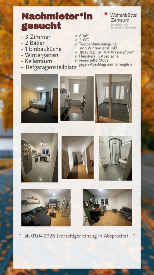 Thumbnail-3-Zimmer-Wohnung zur Nachmiete im Zentrum Wolfenbüttel