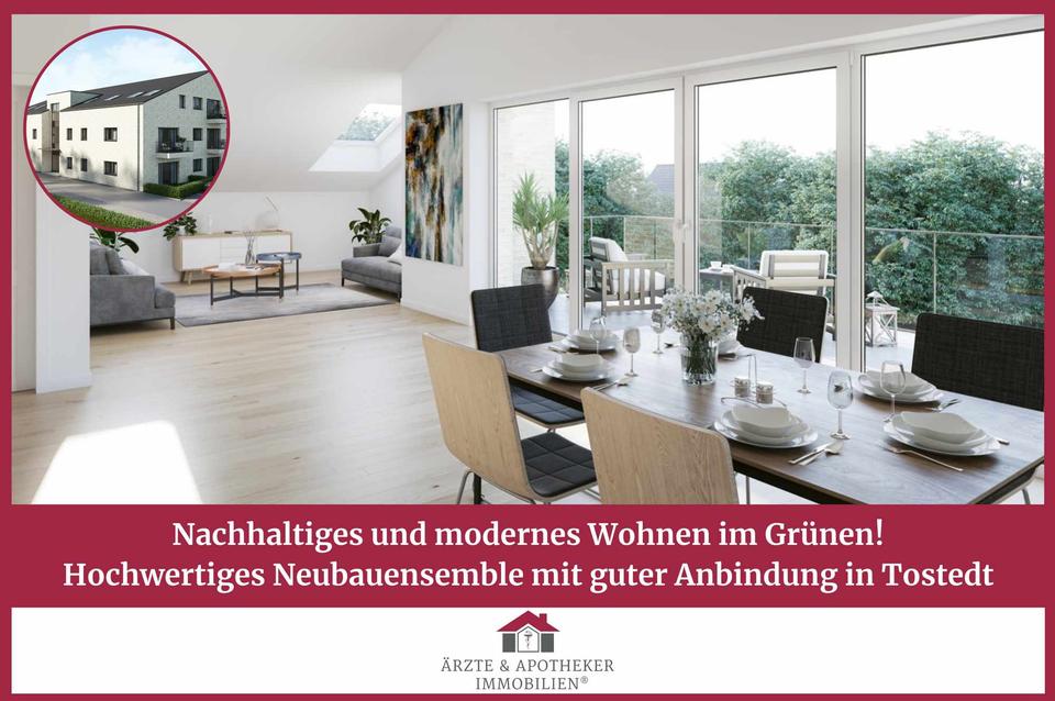 Thumbnail-Nachhaltiges & modernes Wohnen im Grünen - Hochwertige Neubauwohnung in Tostedt