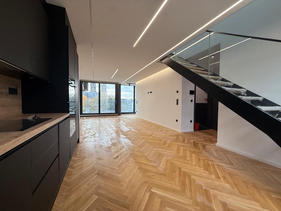 Thumbnail-Panoramablick über Düsseldorf Penthousewohnung inkl EBK