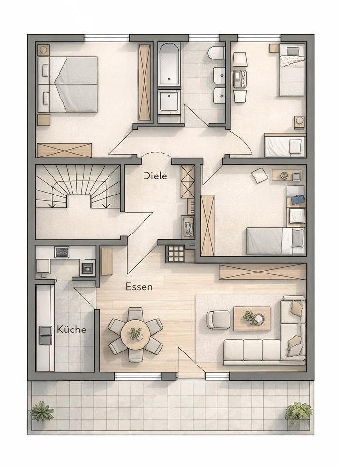 Thumbnail-4 - Zimmer - Wohnung mit großem Balkon in Hattenhof