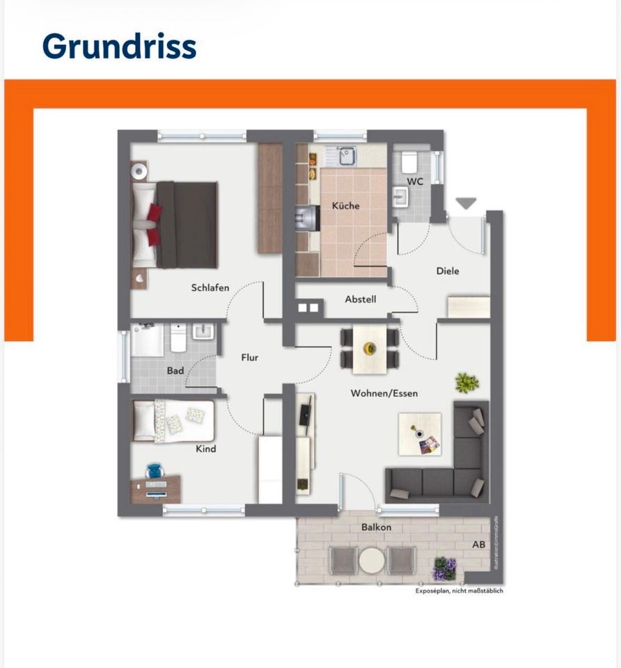 Thumbnail-WG-Zimmer in schöner renovierte 3 12 Zimmer Wohnung in Dortmund