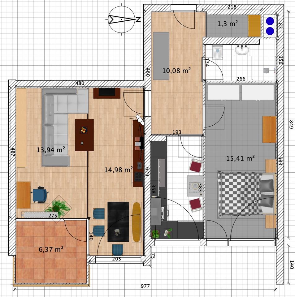 Thumbnail-2-Zimmer-Wohnung in Berlin-Dahlem zu vermieten – Nähe Thielplatz