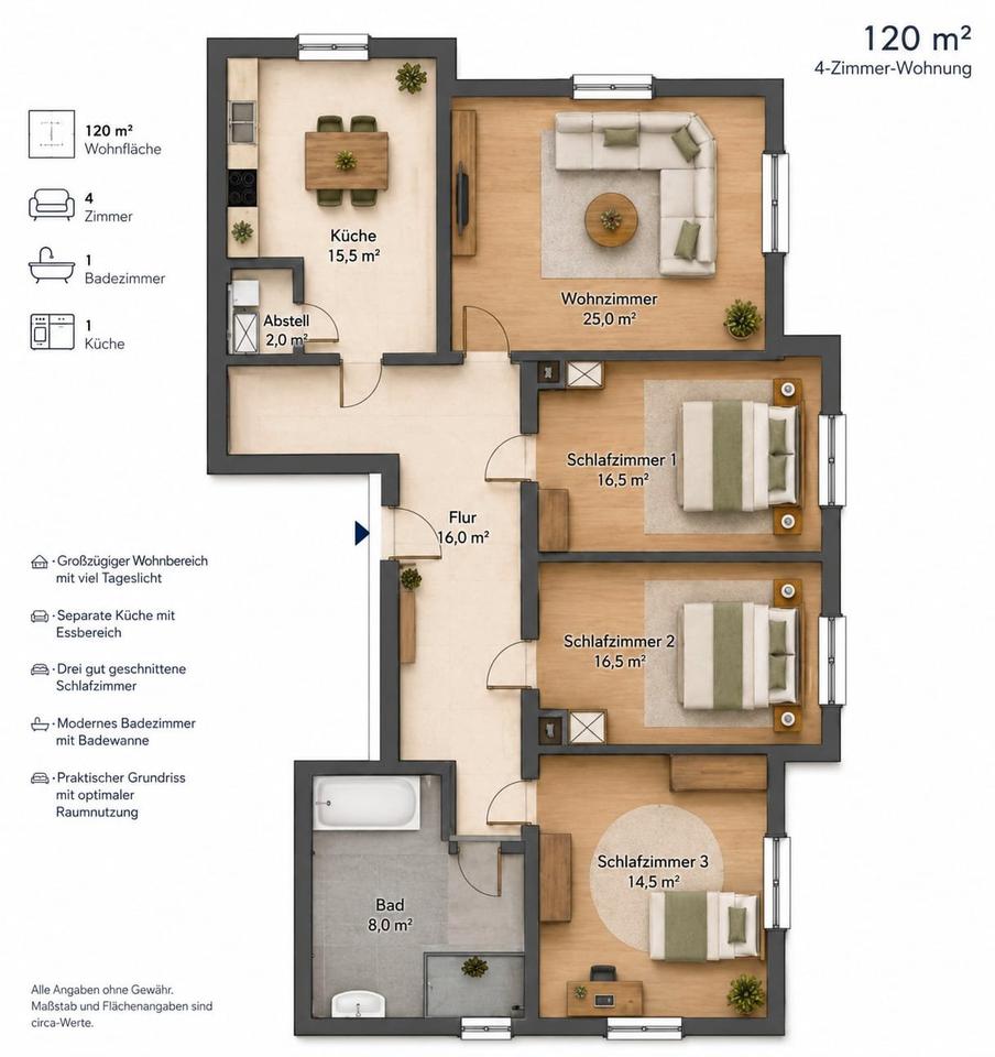 Thumbnail-Erstbezug nach Kernsanierung: Großzügige 4,5-Zimmer-Wohnung in Pe