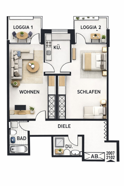 Thumbnail-Großzügige Wohnung, stadtnah, inkl. Stellplatz PROVISIONSFREI