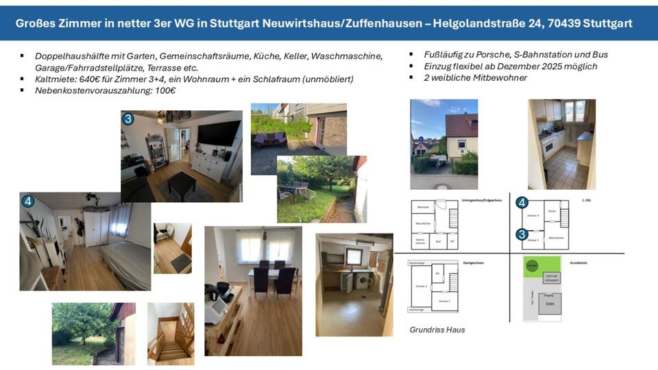 Thumbnail-WG Zimmer in 3er WG - Stuttgart ZuffenhausenNeuwirtshaus