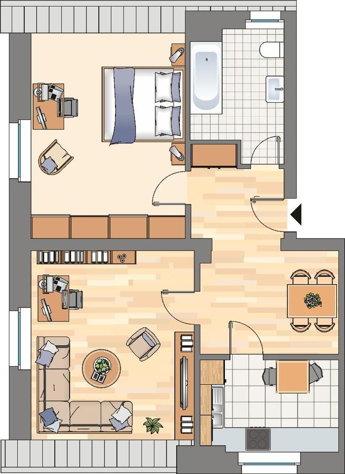 Thumbnail-Demnächst frei! 2-Zimmer-Wohnung in Dortmund Bövinghausen