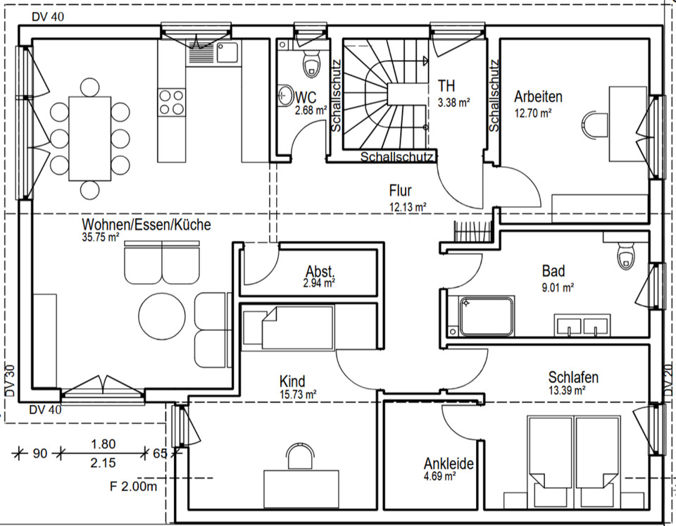 Thumbnail-Helle 4,5 Zimmer Wohnung, Erstbezug