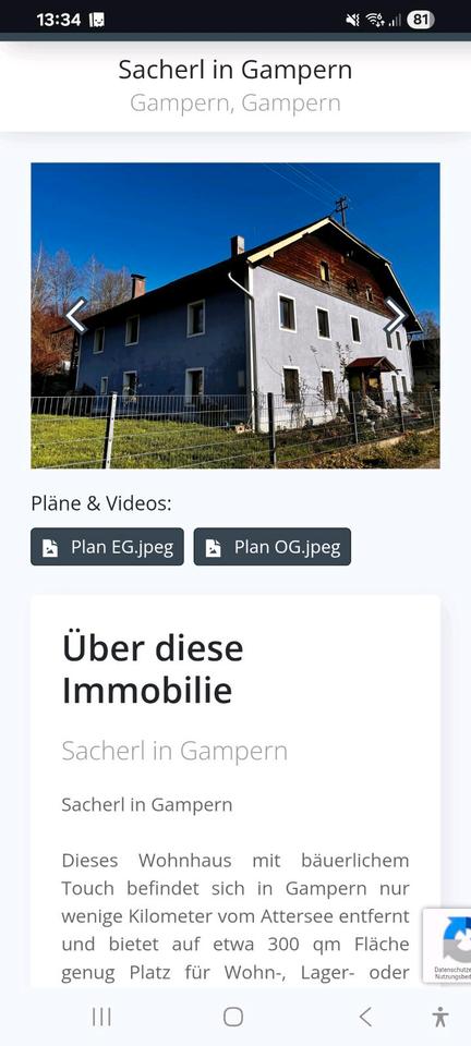 Thumbnail-schönes Bauernsacherl Nähe Attersee