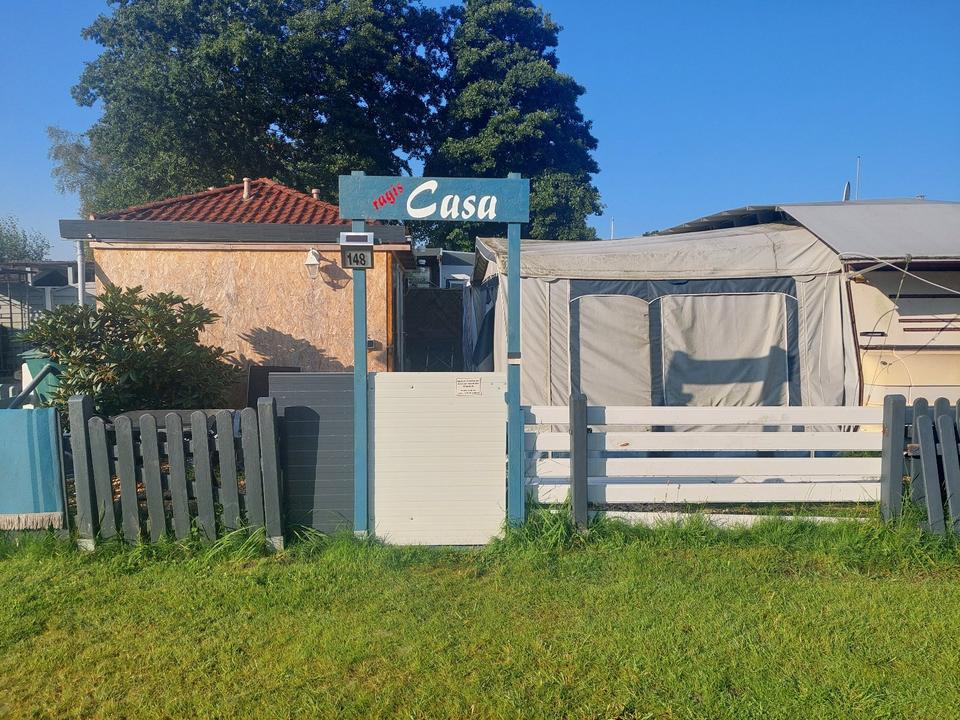 Thumbnail-Tinyhaus auf Dauerstellplatz mit WoWa,Vorzelt,Bad,Pavillon,Geräte