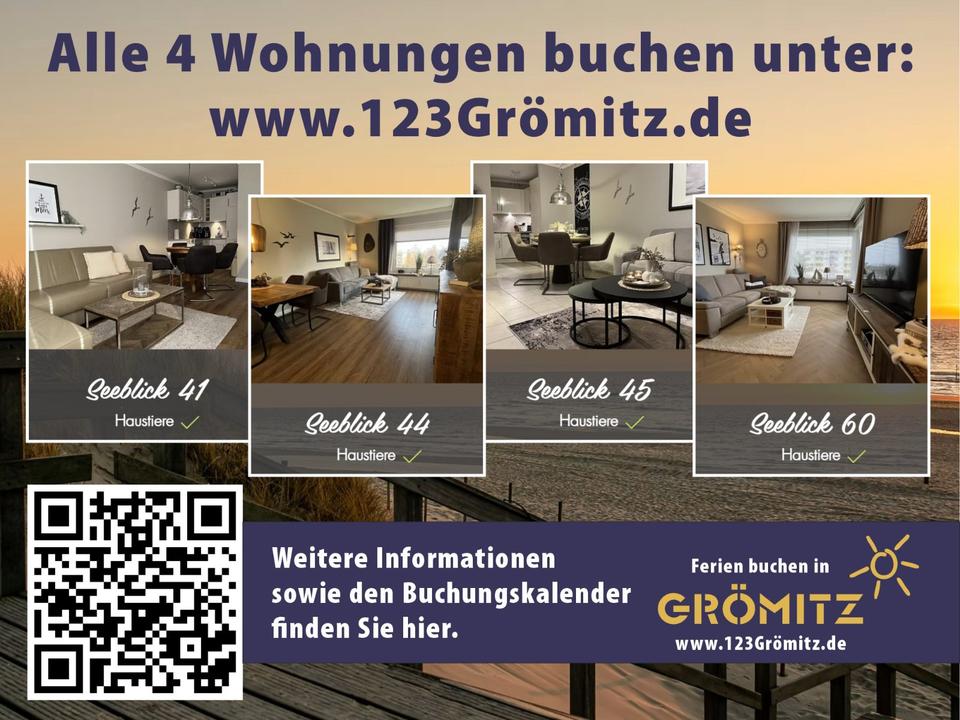 Thumbnail-Ferienwohnung über Ostern Seeblick Strandnähe Ostsee Grömitz Hund