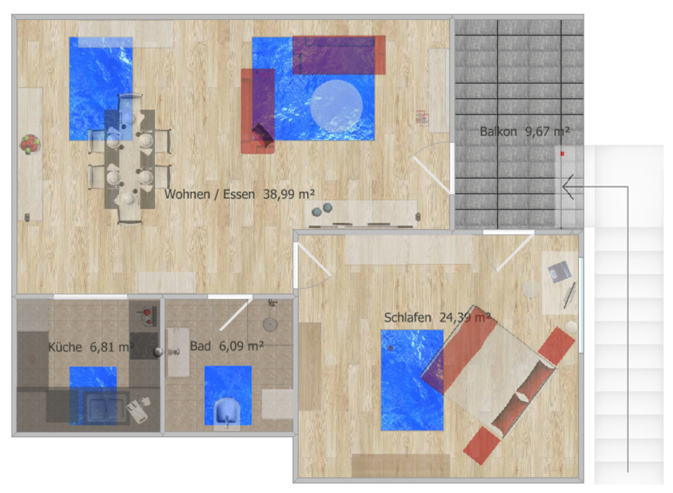 Thumbnail-2-Zi LOFT in bester Lage am Südhang von Vaihingen-Stadt