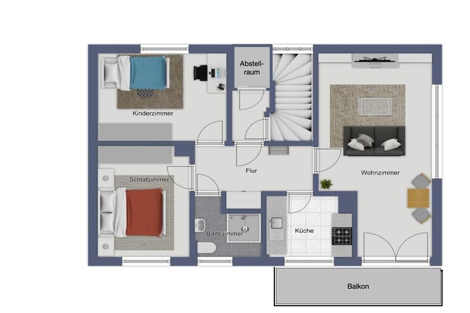 Thumbnail-Baesweiler OT-Loverich WOHNUNG zu vermieten in 2-Fam.-Haus 1.OG