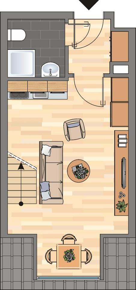 Thumbnail-Wir renovieren für Sie! 2-ZKB-Wohnung in Fachhochschul-, und Klinikumnähe zu vermieten!