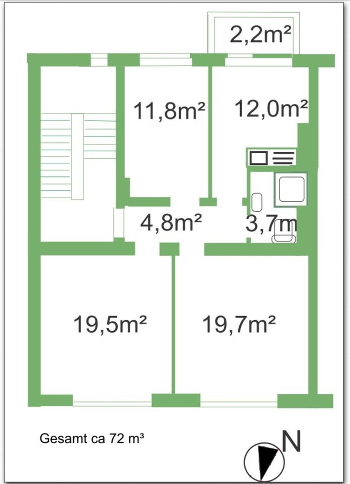 Thumbnail-Freundliche Altbauwohnung in Rheydt