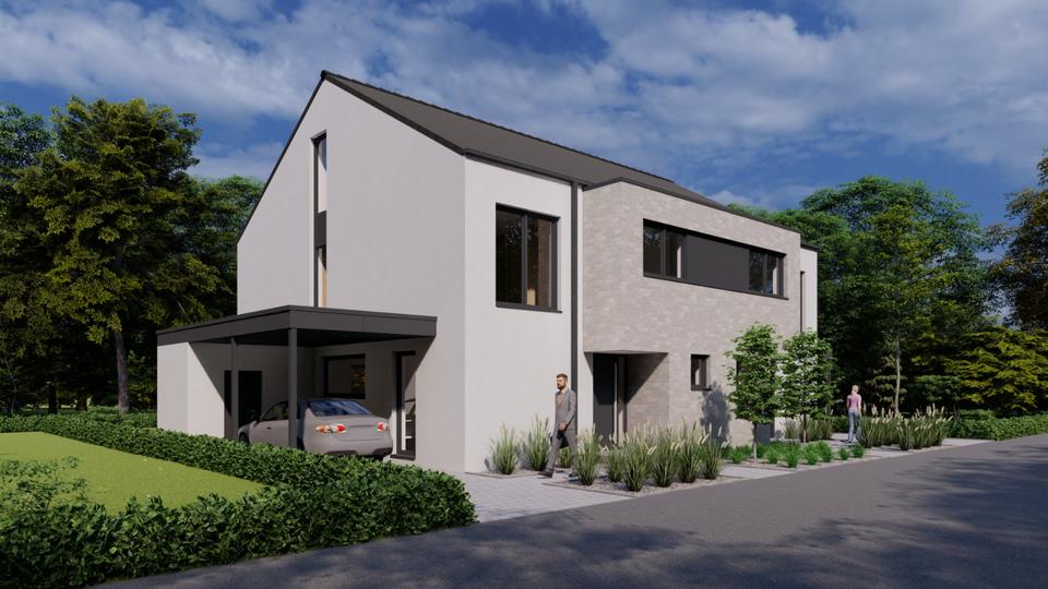 Thumbnail-Schlüsselfertige KFW40 Doppelhaushälfte, Wärmepumpe & PV-Anlage