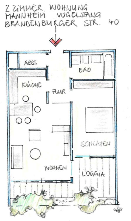 Thumbnail-2 Zimmer Mietwohnung in Mannheim, Auf der Vogelstang