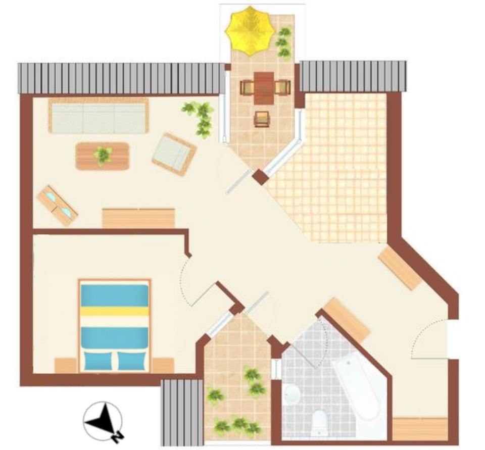 Thumbnail-2-Zimmer-Dachgeschosswohnung mit Loggia und Garage