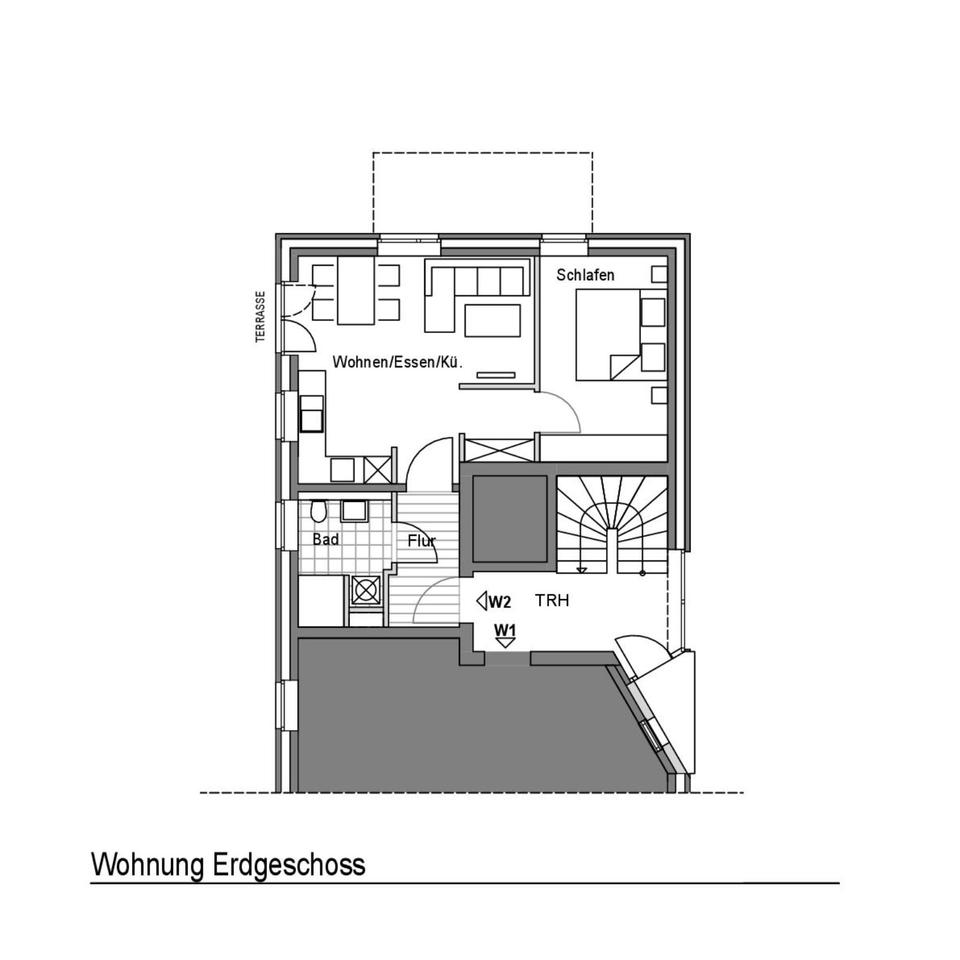 Thumbnail-2-Zimmerwohnung im Erdgeschoss 51 qm - Baujahr 2023