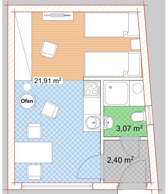 Thumbnail-Apartment, Pendlerzimmer, Monteurwohnung, Firmenunterkunft