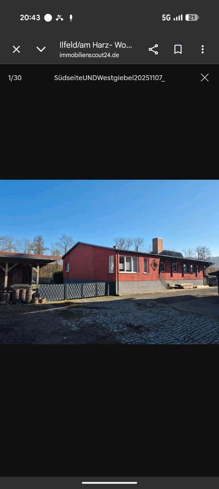 Thumbnail-Einfamilienhaus 5 Raumwohnung 200qm Ilfeld 1500€ Warm