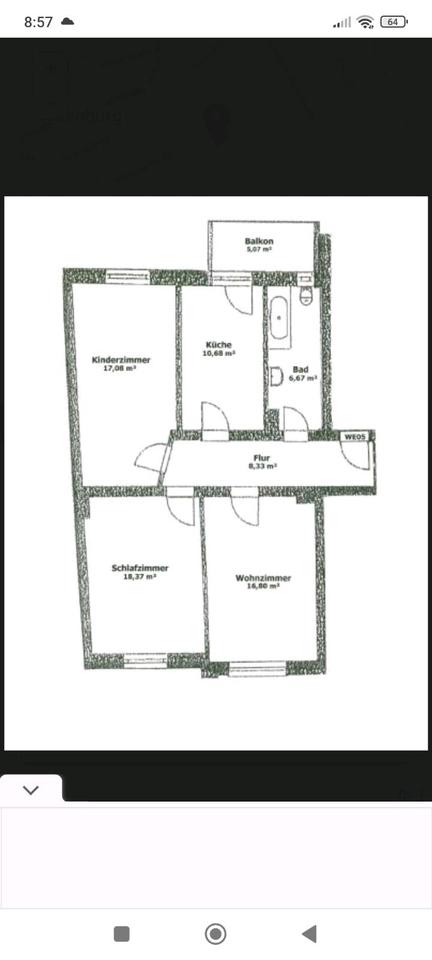 Thumbnail-3 Raum Wohnung