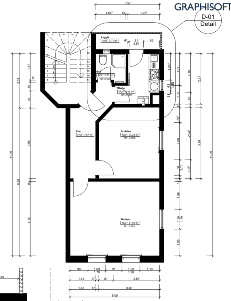 Thumbnail-2 Zimmer Wohnung mit Balkon in Stuttgart zu verkaufen (55m²)