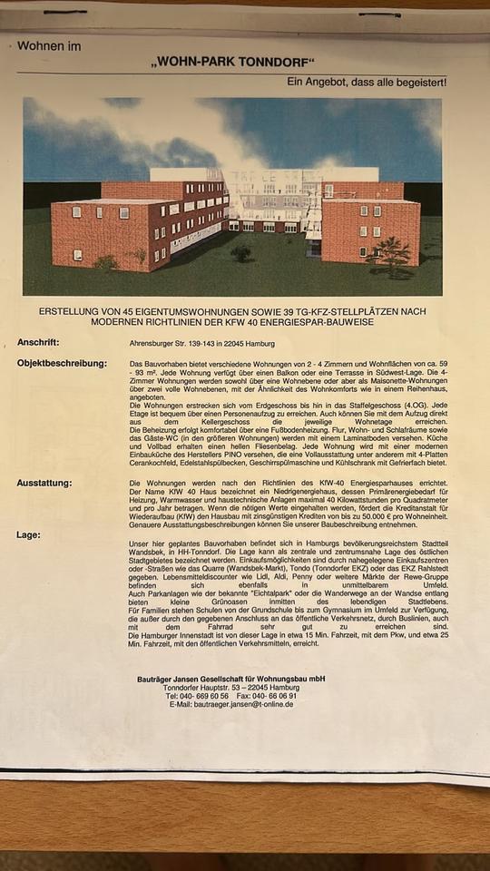 Thumbnail-3 Zimmer Wohnung in Tonndorf