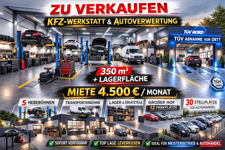Thumbnail-Kfz Werkstatt 5 Hebebühnen 350qm Halle 12 Stellplätze Aufbereiter