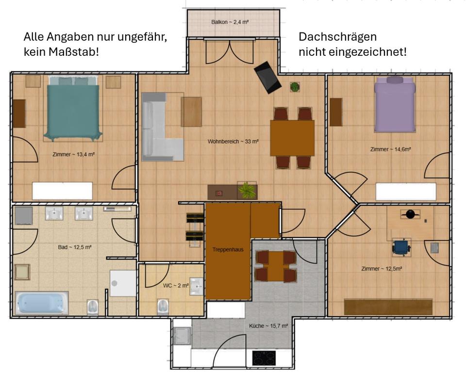 Thumbnail-Vermietung: helle 4-Zimmer Whg. - 104m² - Fahretoft