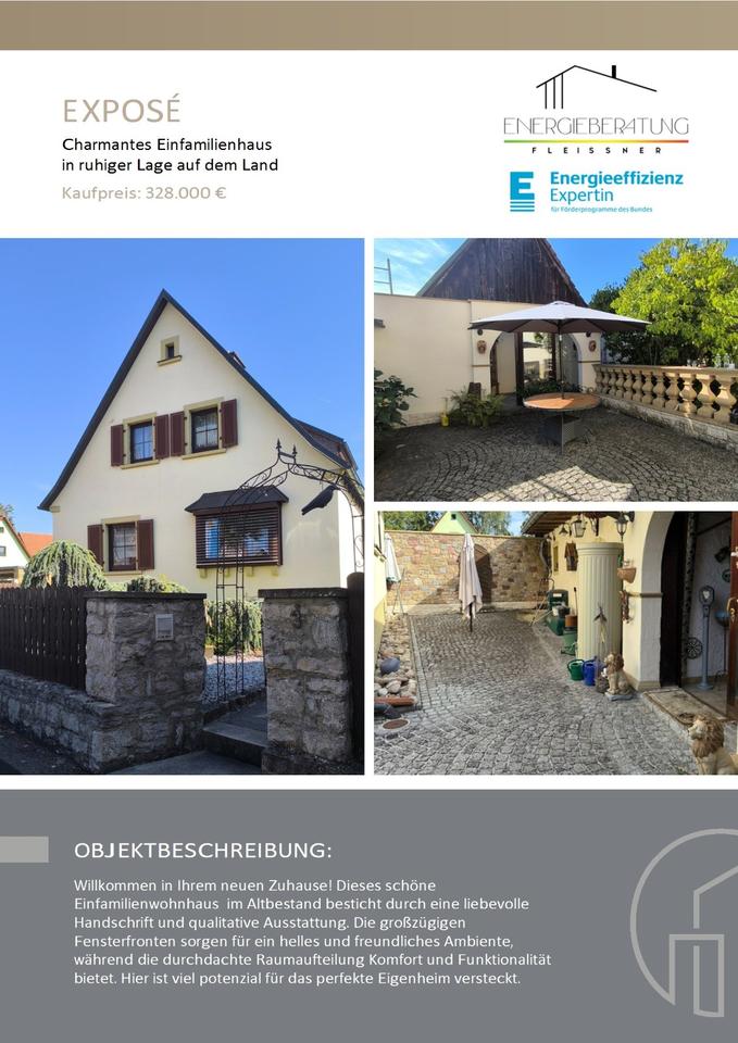 Thumbnail-Charmantes und sehr gepflegtes Einfamilienhaus, Raum WÜ - SW