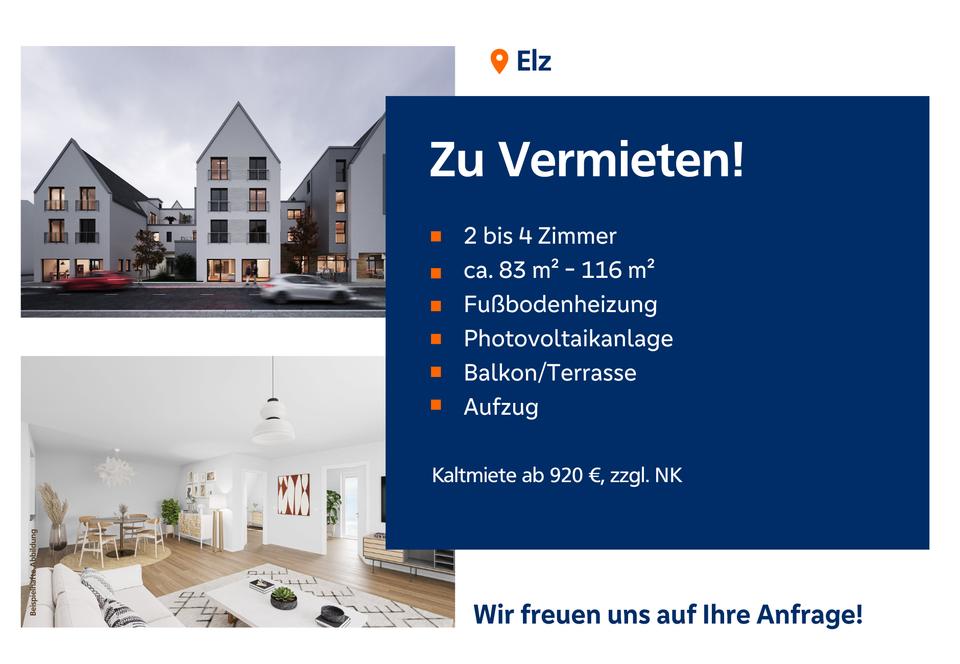 Thumbnail-Moderne Neubauwohnung in Elz – Erstbezug mit hochwertiger Ausstattung