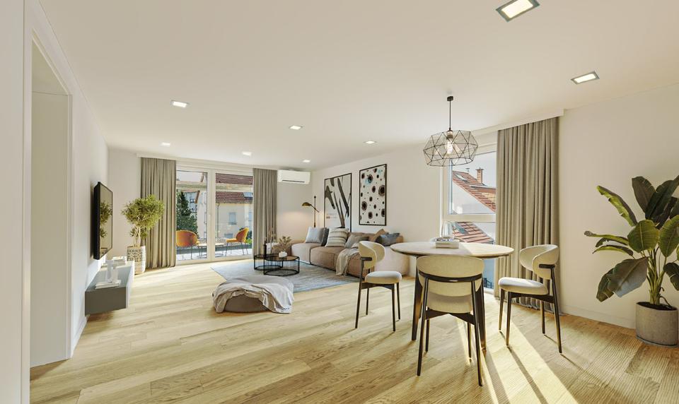 Thumbnail-Exklusive 3-Zimmer-Erdgeschosswohnung mit Klimaanlage & moderner Einbauküche