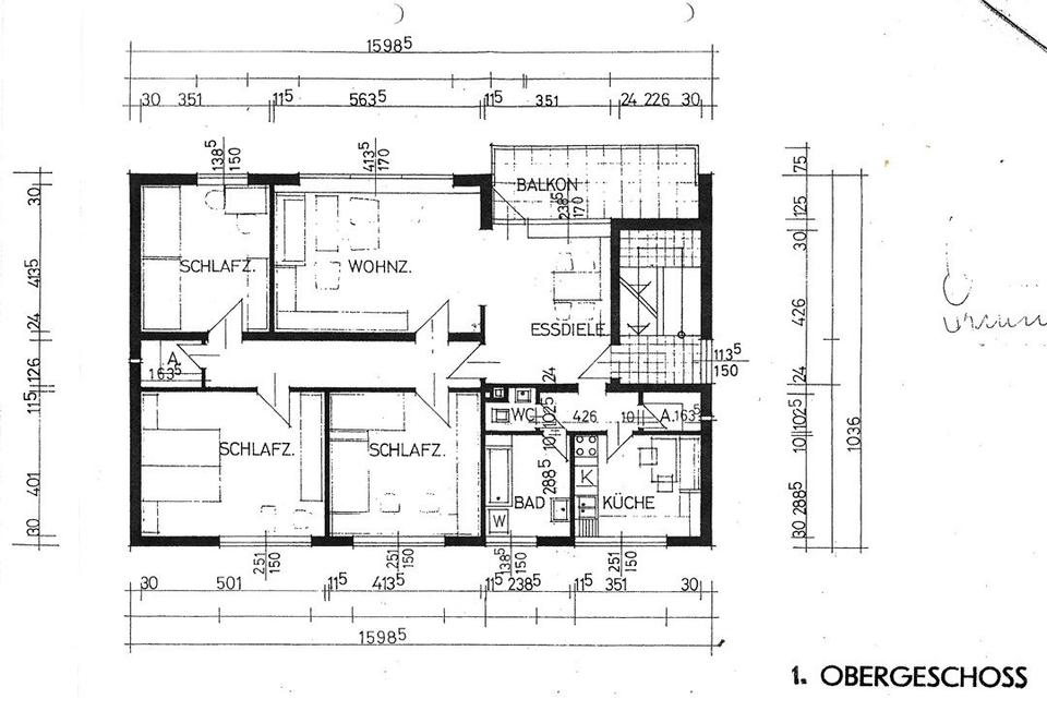 Thumbnail-Großzügige 4-Zimmer-Wohnung in Bad Arolsen – 120 m² im 1. OG