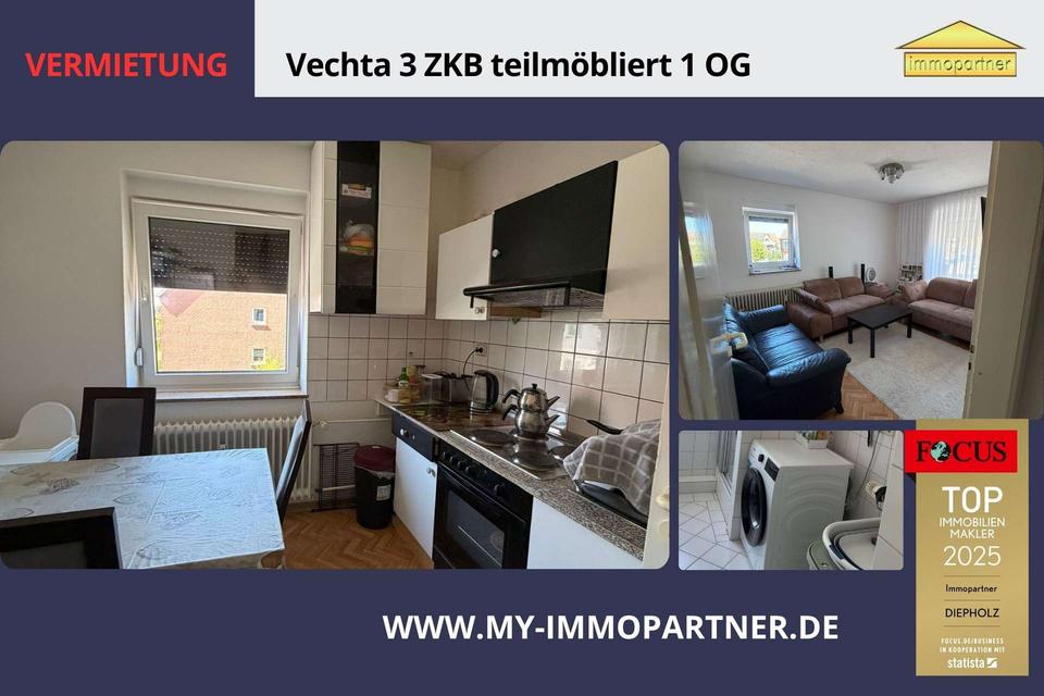 Thumbnail-+++ Vechta 3 ZKB teilmöbliert +++