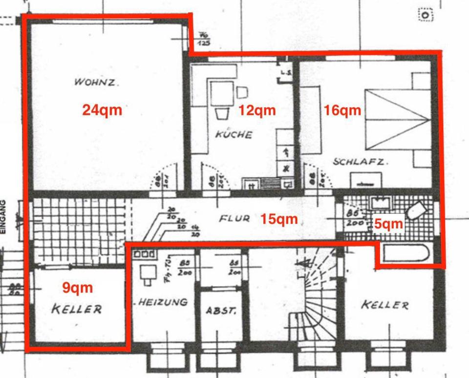 Thumbnail-helle Souterrain-Wohnung in Eiserfelder Waldrandlage 2ZKB