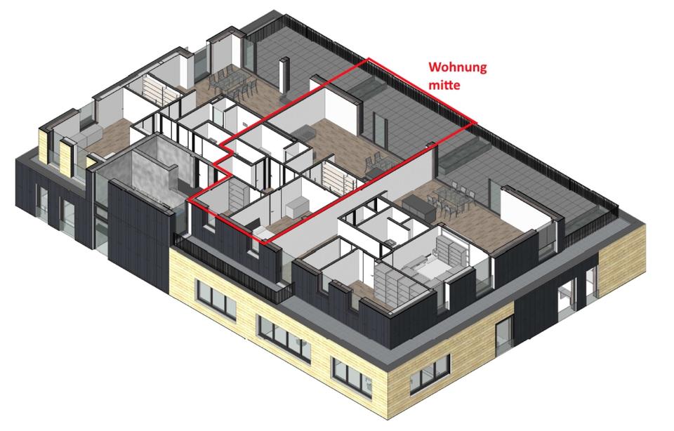 Thumbnail-Attraktive Staffelgeschoss-Wohnung mit großer Dachterrasse – ruhig und doch zentral in Salzkotten