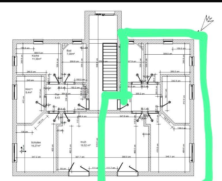 Thumbnail-Moderne 3-Zimmer Mietwohnung in Briesen (Mark) mit Garten