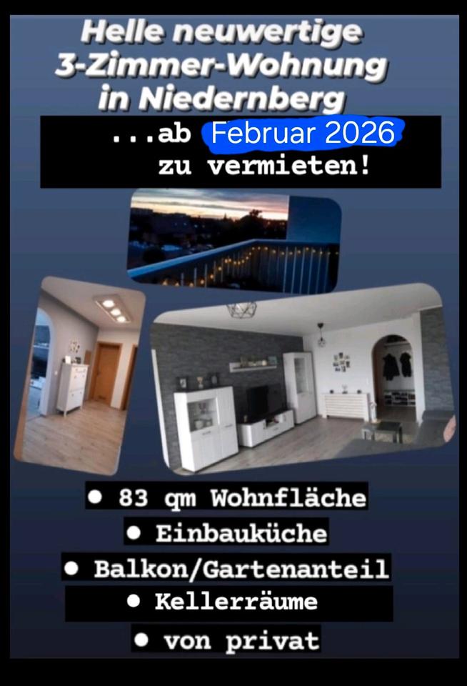 Thumbnail-Schöne helle 3-Zimmer-Wohnung inkl. Küche in Niedernberg