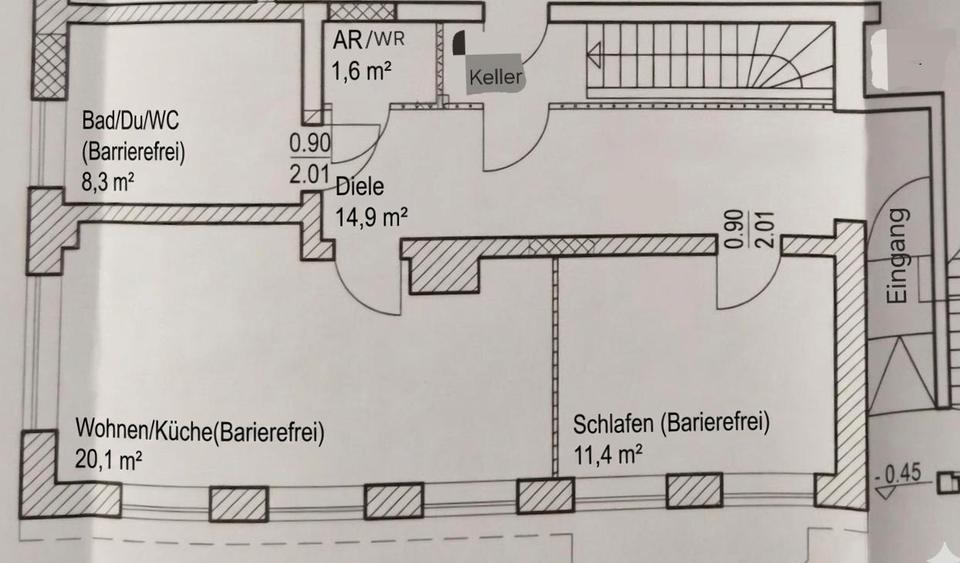 Thumbnail-Barrierfreie 2-Zimmer-Wohnung im Hochparterre (MG-Hardt)