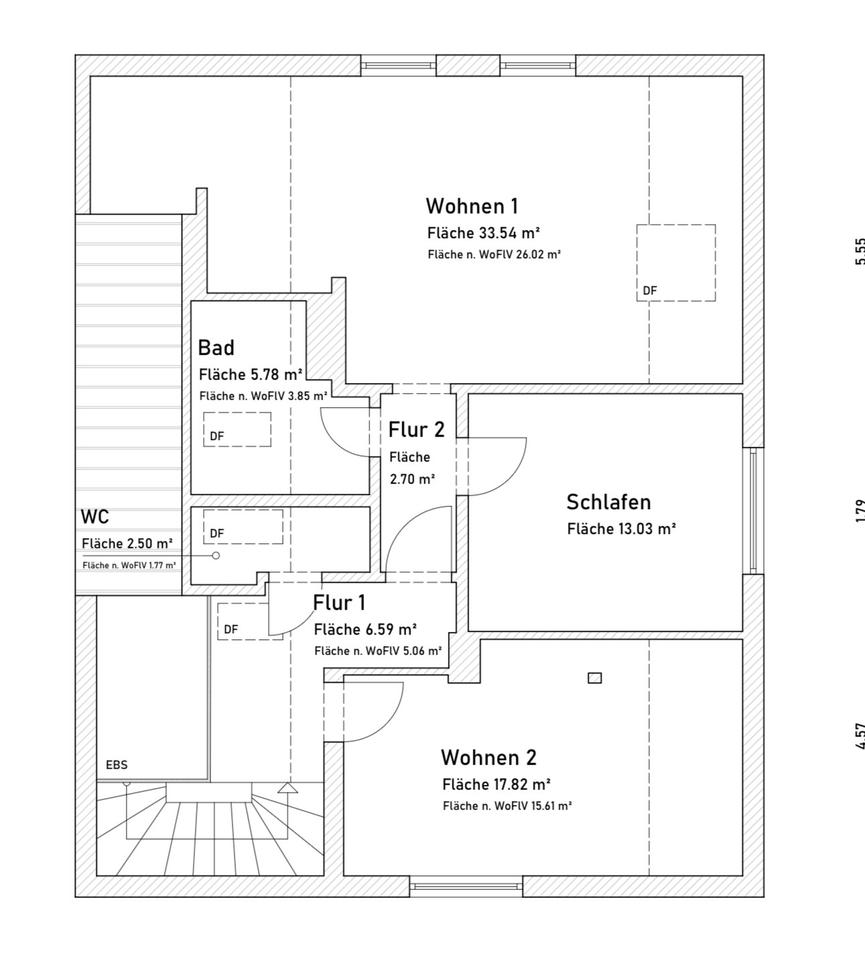 Thumbnail-Schicke sanierte 3-Zimmer-Dachgeschosswohnung in Gießen-Wieseck