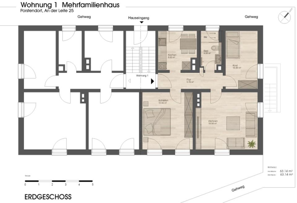 Thumbnail-vermiete 3 Raum Wohnung