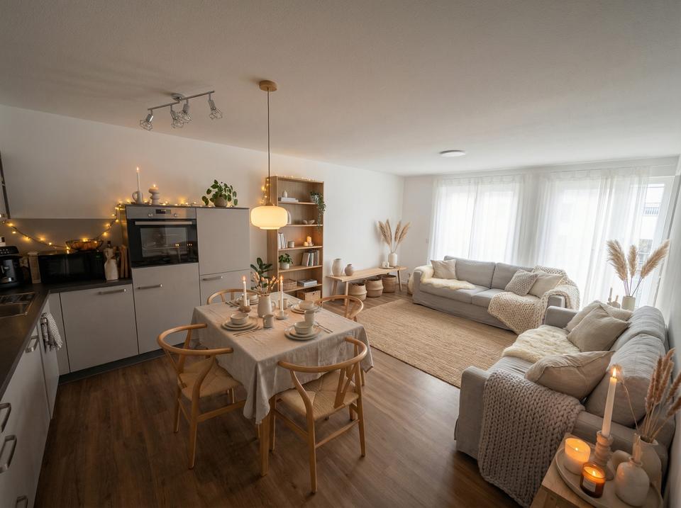 Thumbnail-Einziehen & wohlfühlen – moderne Erdgeschosswohnung mit Balkon und Küche